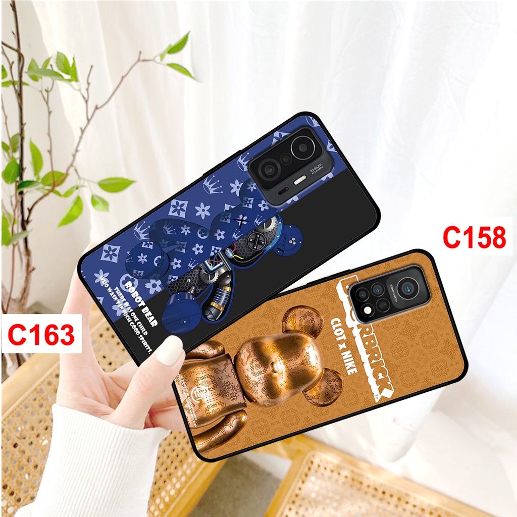 Ốp Xiaomi Mi 10T - Mi 10T Pro - Mi 11T - Mi 11T Pro in hình gấu bearbrick thời trang. ốp lưng xiaomi redmi rẻ bền đẹp.
