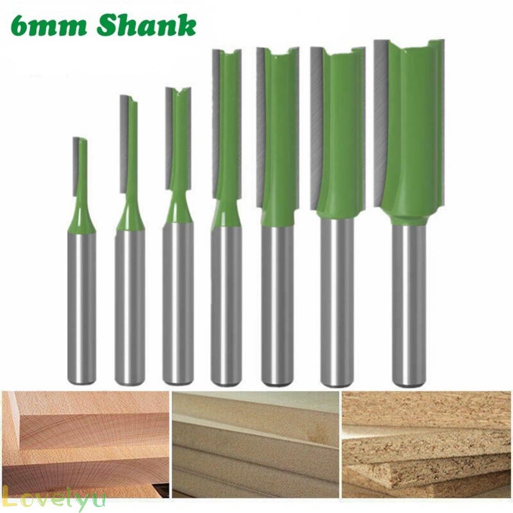◀READY▶Router Bit 6MM Shank Single Straight Bit Cutter Double Router Reliable# Good Quality