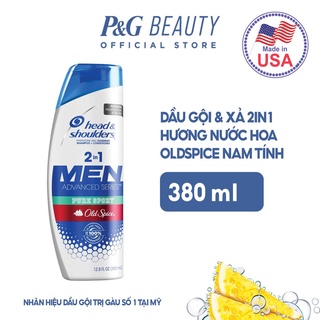 Dầu Gội & Xả 2in1 Head&Shoulders Mỹ nhiều mùi hương 370ml