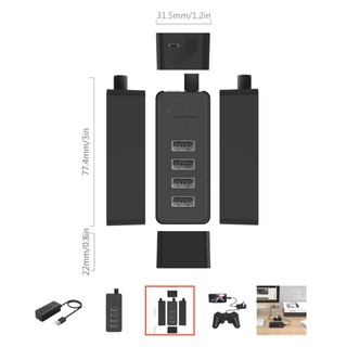Bộ chia USB HUB 4 cổng USB 2.0 Orico W5P-U2
