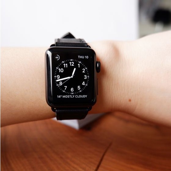 Dây Apple Watch Da Epsom Pháp Cao Cấp Handmade, Dành Cho Series 6 | 5 | 4 | 3 | 2 | 1 38mm 40mm 42mm 44mm