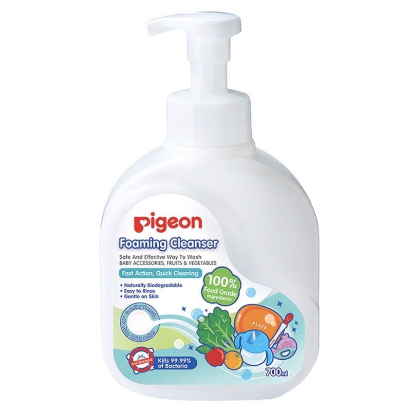 Dung dịch rửa bình sữa và rau quả dạng bọt Pigeon