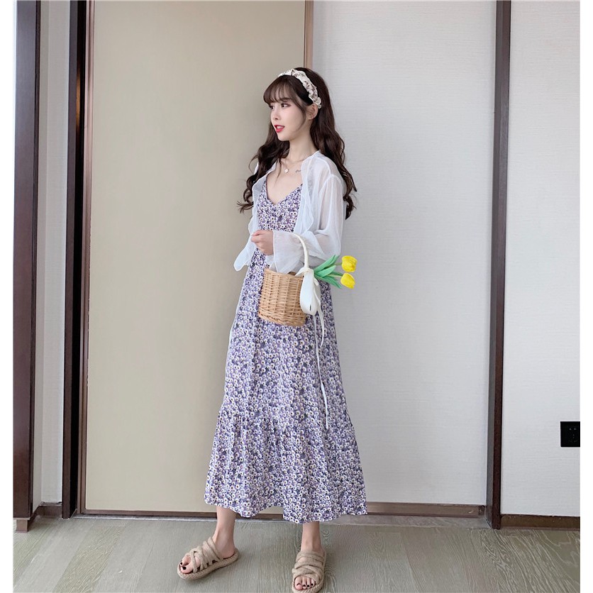 [CÓ SẴN] Áo Khoác Voan Trắng Viền Bèo Ulzzang Trắng mỏng | BigBuy360 - bigbuy360.vn