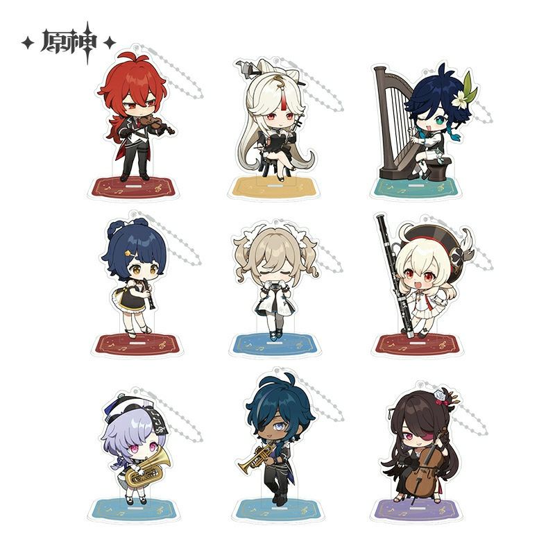 [có sẵn] mô hình nhân vật standee chibi acrylic genshin impact concert 2021 chính hãng từ official shop