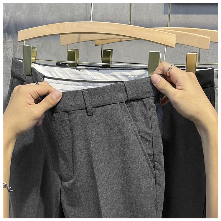 Quần âu nam cạp chun Hàn quốc ống côn slimfit, Quần tây nam baggy công sở vải mềm mịn dày dặn VINTINO CT