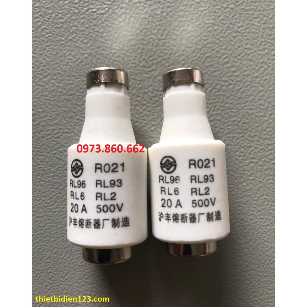 Cầu chì cổ chai R021 10A 20A - Cầu chì RO21 -TBĐ