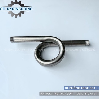 Xi phông inox 304 | 2 đầu ren ngoài | phi 13mm