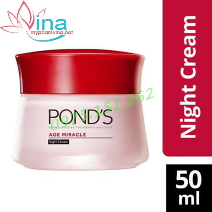 Kem Dưỡng Da Chống Lão Hóa Ponds Age Miracle Ban Ngày/ Ban Đêm 50gr