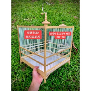Khung gỗ lồng chào mào tự ghép vuông đấu nan khít