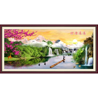 Tranh đính đá toàn bộ 5D tự làm-tranh treo tường-cảnh đẹp thiên nhiên