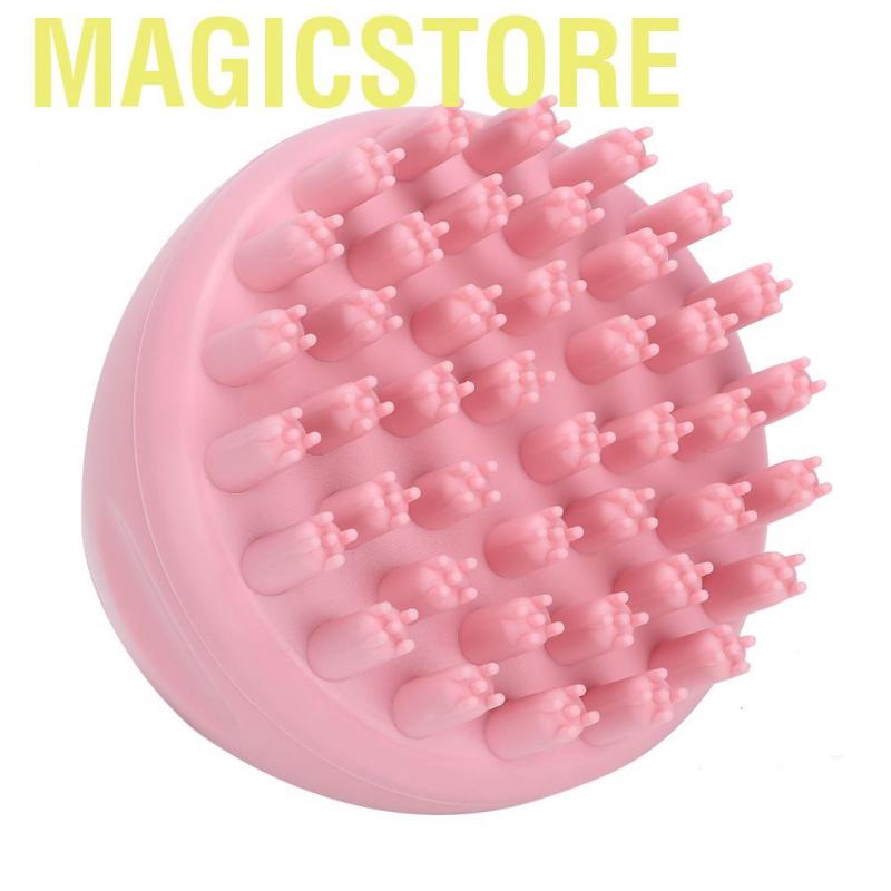 Magicstore Round Shape Handheld Head Scalp Massage Brush Hair Shampoo Washing with Handle