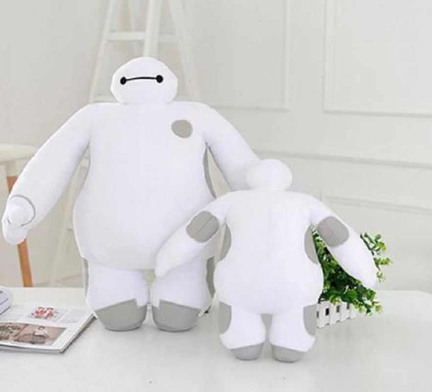 Búp bê nhồi bông BIG HERO 6 BAYMAX ROBOT màu trắng kiểu mới dành làm quà tặng cho bé
