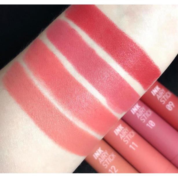Son lỳ Peripera Ink Airy Stick Màu 09,10,11,12 thỏi son lên màu mịn lì và mềm môi - HanZy Store