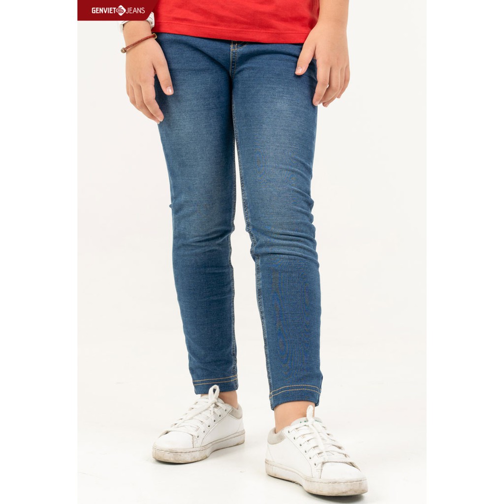 Quần dài Jeans bé gái NQ102W866 GENVIET KIDS JEAN