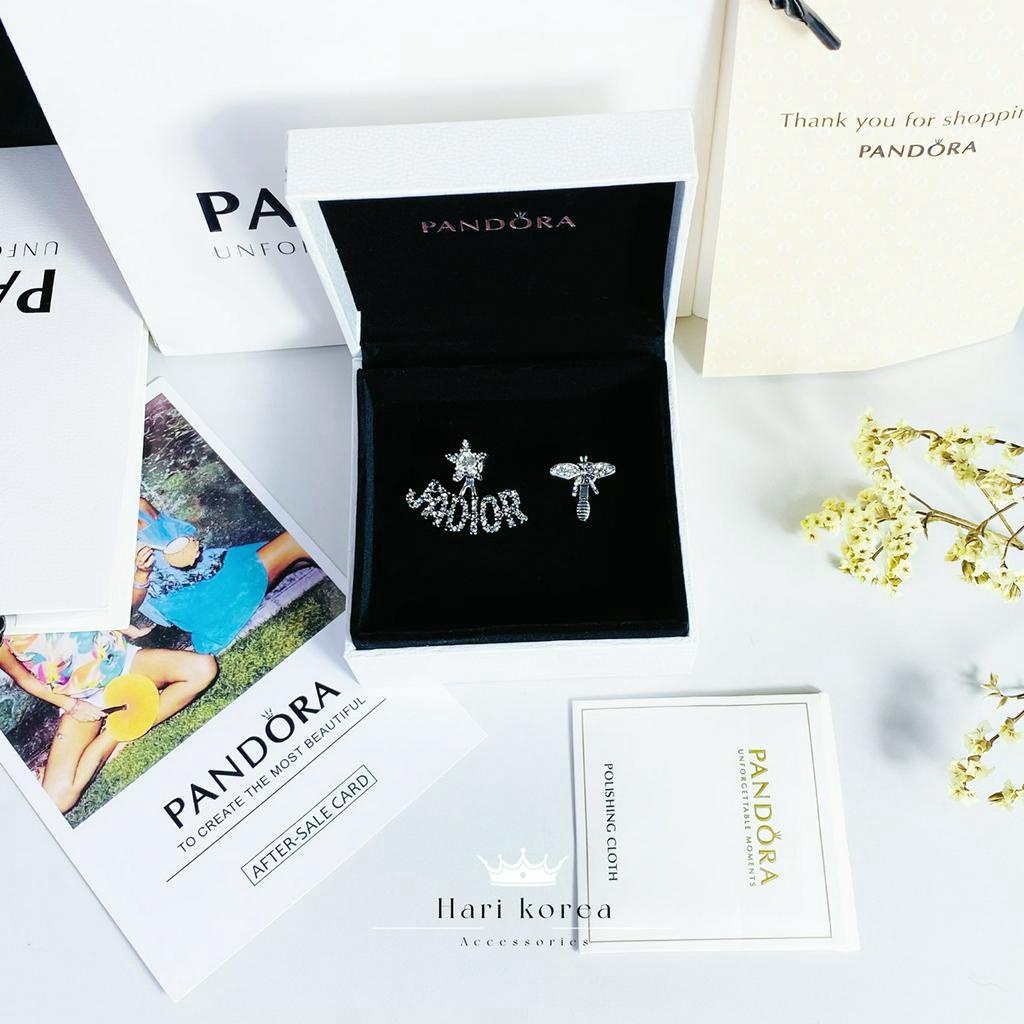 khuyên tai ong jadior đá pha lê, bông tai xinh nhiều mẫu nhiều màu, phụ kiện trang sức nữ Hari korea accessories