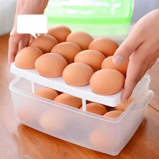 Hộp đựng trứng thông minh 2 tầng