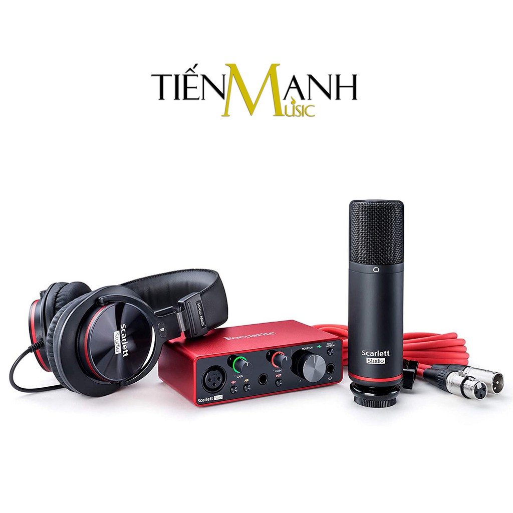 [Tặng Cable] Focusrite Scarlett Solo Studio Gen 3 - Sound Card Bộ Thu Âm Thanh Focus USB SoundCard Gen3