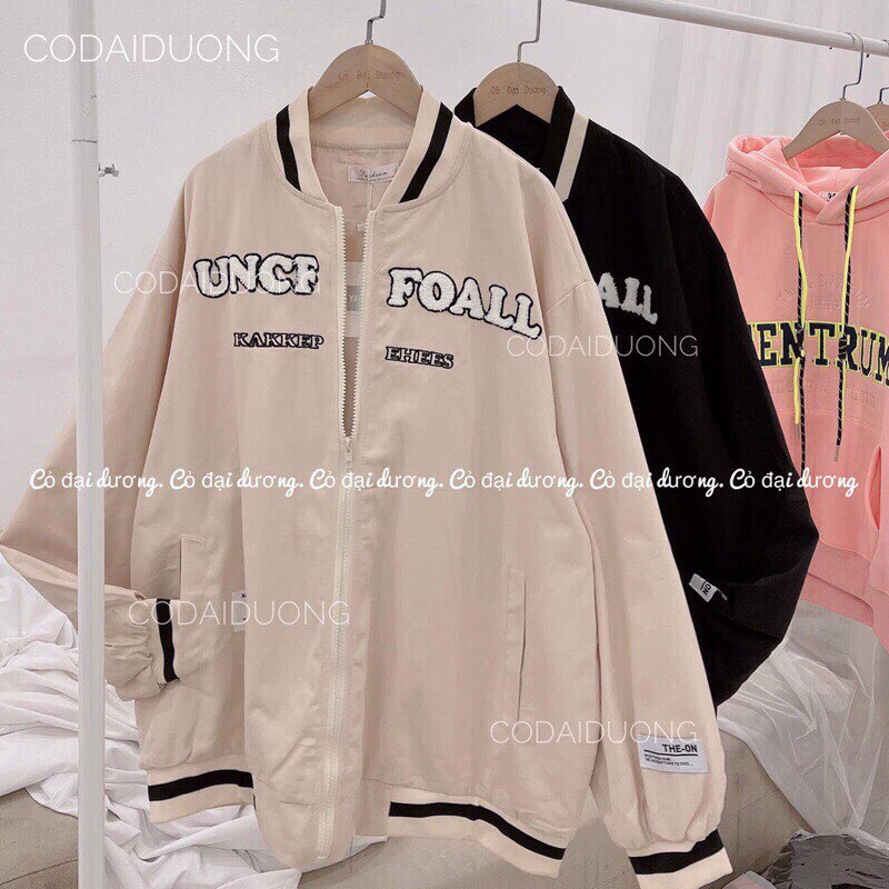 Áo khoác bomber unisex - Áo khoác bóng chày chất kaki oversized - Zadola fashion