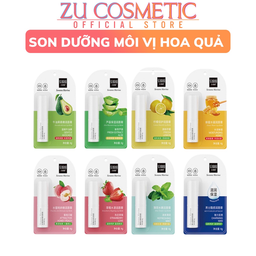 Son Dưỡng Môi BIOAQUA Mùi Đào Và Bơ Dưỡng Ẩm Chăm Sóc Và Phục Hồi Đôi Môi 2.7g
