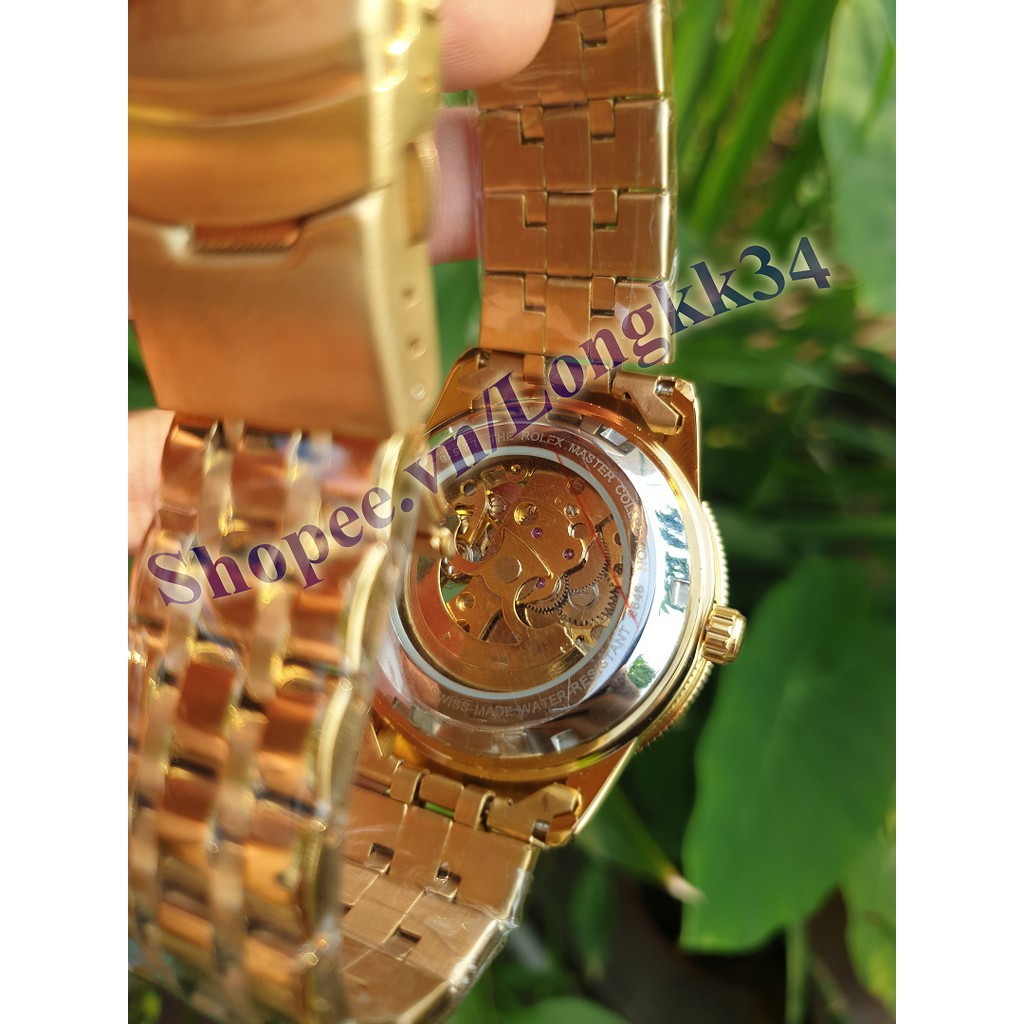 Đồng hồ Cơ AUTOMATIC nhãn hiệu Baishuns Mạ vàng cao cấp vô cùng sang trọng dành cho các quý ông