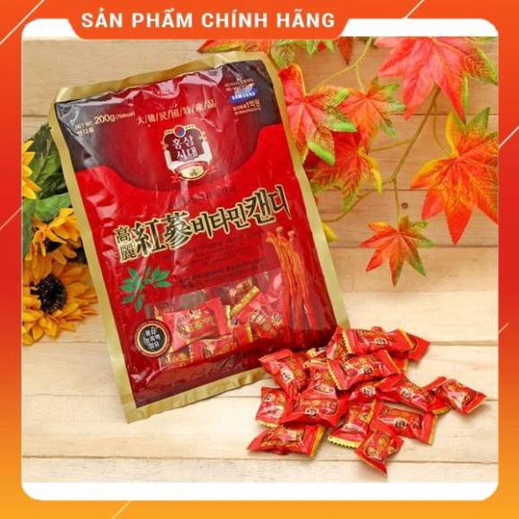 Kẹo Hồng Sâm Hàn Quốc, Gói 200gr - Kẹo Sâm Samsung Chính Hãng