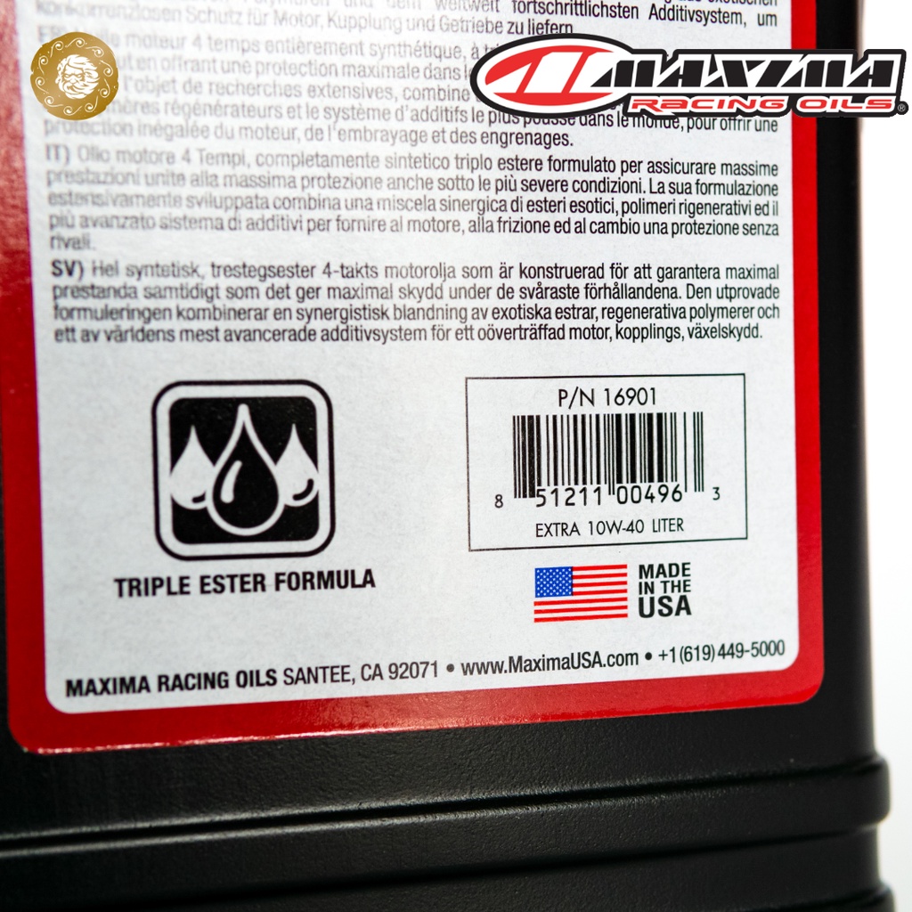 Nhớt Maxima Extra 10W40 Triple Ester Racing Oils