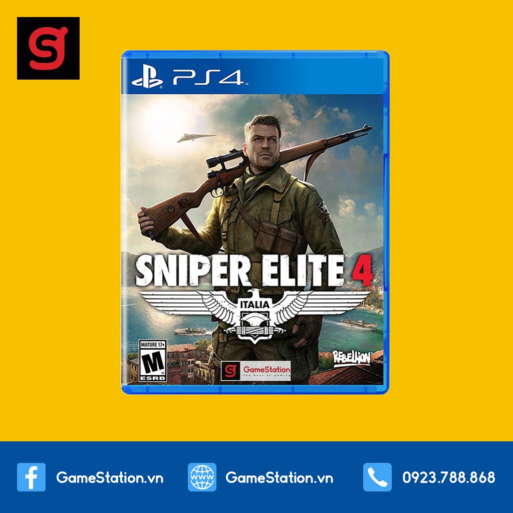 [Freeship toàn quốc từ 50k] Đĩa Game PS4: Sniper Elite 4 - hệ US