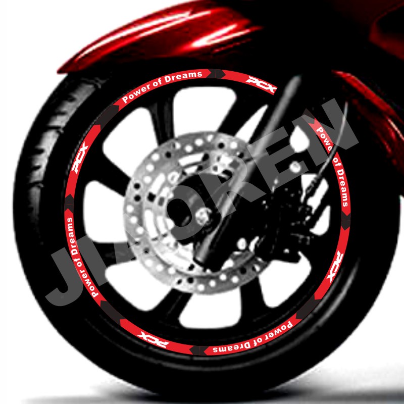 1 Set sticker Vinyl Phản Quang Dán Mâm Xe Mô Tô honda pcx 150 160 13 inch 14 inch