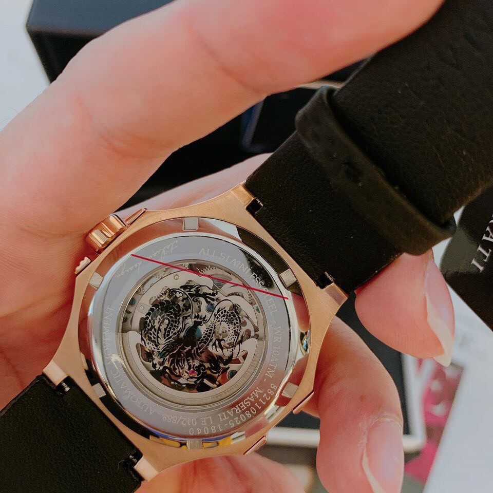 Đồng Hồ Cơ Phiên Bản Gold, Máy M.iyota Nhật, Bảo Hành Máy 1 Năm, Size 42mm Sang Trọng