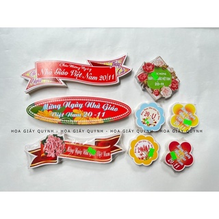 Banner/ Thiệp/ Bảng chữ Chúc mừng Ngày nhà giáo Việt Nam 20/11