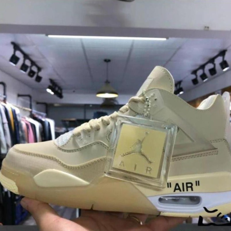 Giày  Jordan 4, Giày Sneaker JD4 Màu Vàng KemThời Trang Nam Nữ Full Box+Bill | BigBuy360 - bigbuy360.vn