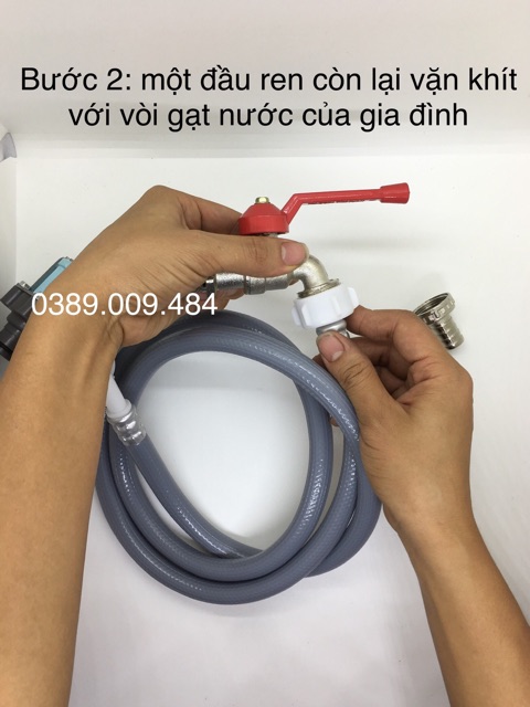 Dây cấp nước máy giặt cửa ngang- cửa đứng 1.5 mét