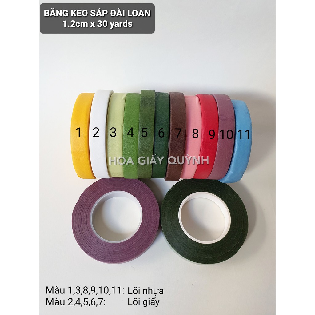 Băng Keo sáp Đài Loan 1.2cmx30yards