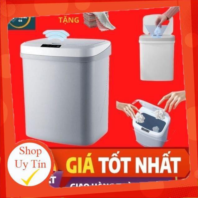 [Giá Sập Sàn] <Hot> Thùng Rác Thông Minh Cảm Ứng Tự Động Đóng Mở Chạy Pin <Rẻ Vô Địch>