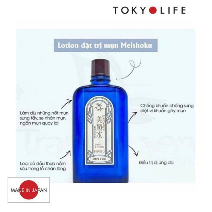 Nước hoa hồng Meishoku 90ml Toner Meishoku dành cho da dầu da mụn nội địa Nhật