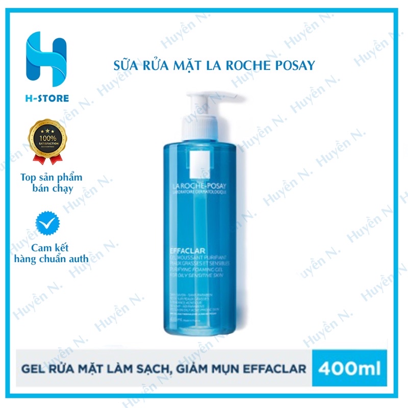 Sữa rửa mặt La roche-Posay 400ml cho da dầu, hỗn hợp, nhạy cảm và mụn