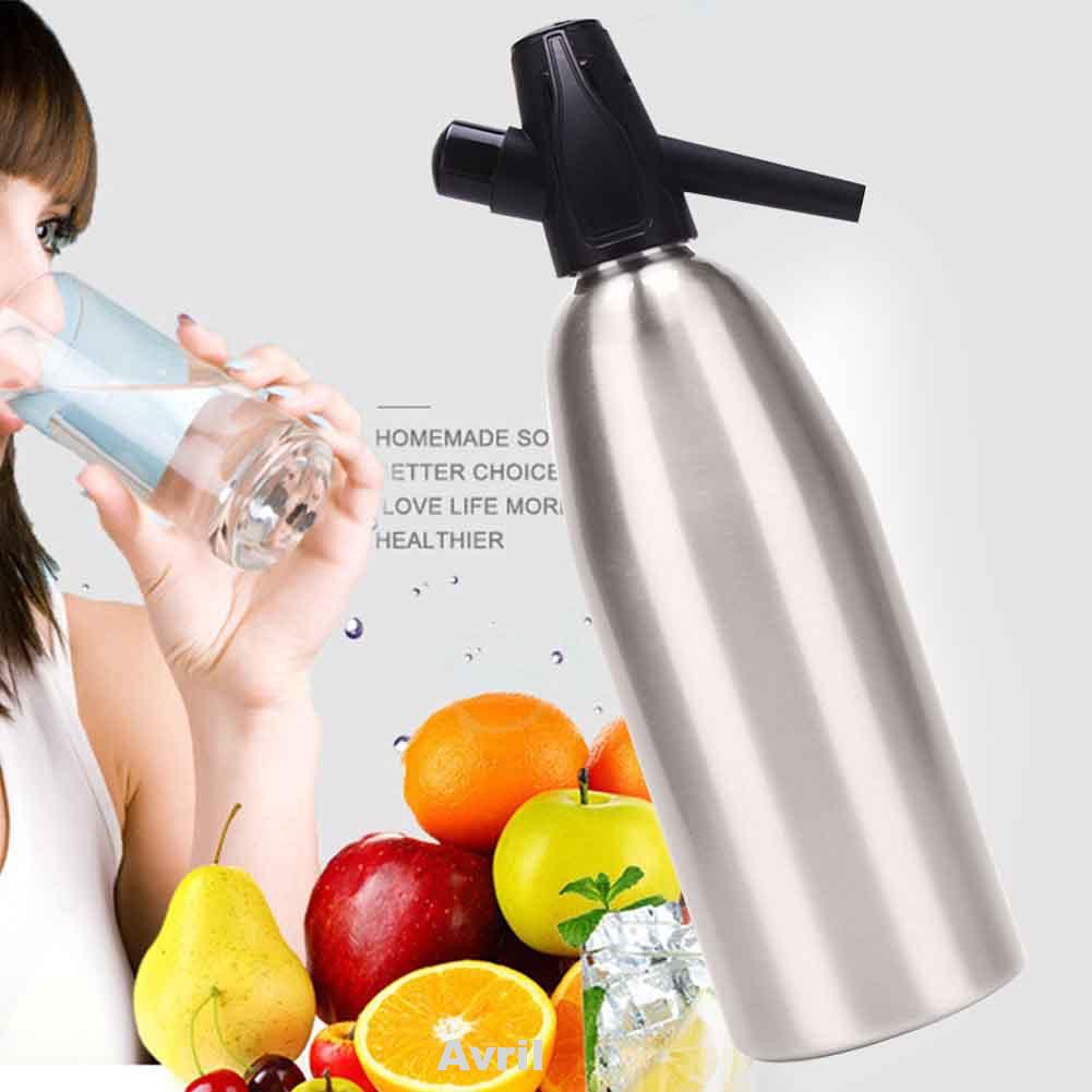 Bình làm nước có ga CO2 DIY 1000ml dễ rửa sạch cho nhà và quán bar