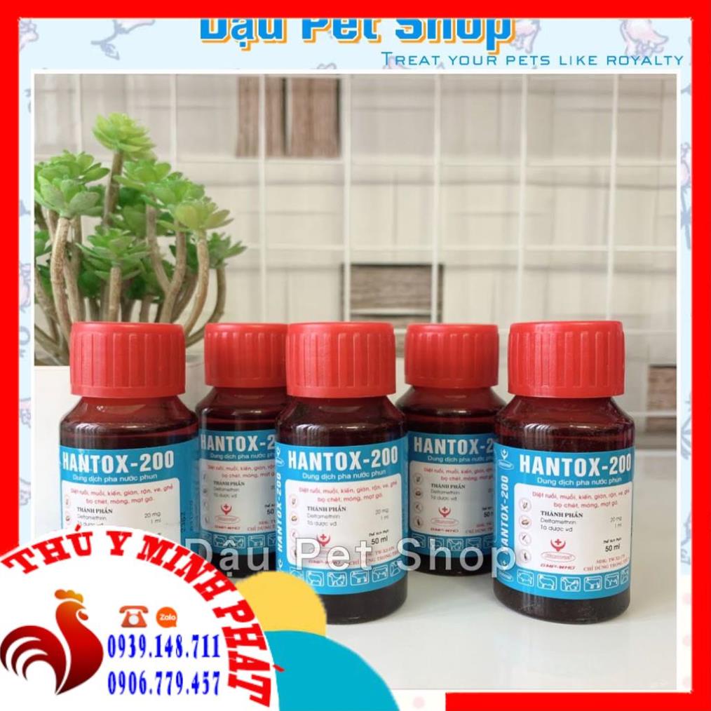 Hantox 200 Xịt Môi Trường Diệt Ruồi, Muỗi, Ve, Rận...