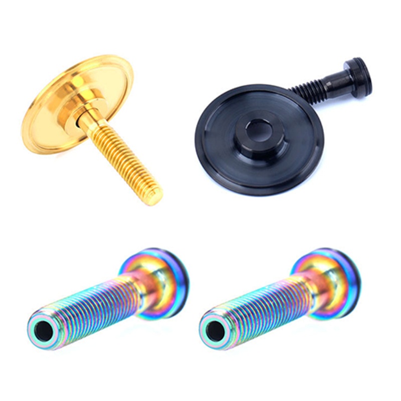 Nắp Đậy Cổ Xe Đạp Bằng Hợp Kim Titan Nhẹ + Ốc Vít M6X30Mm