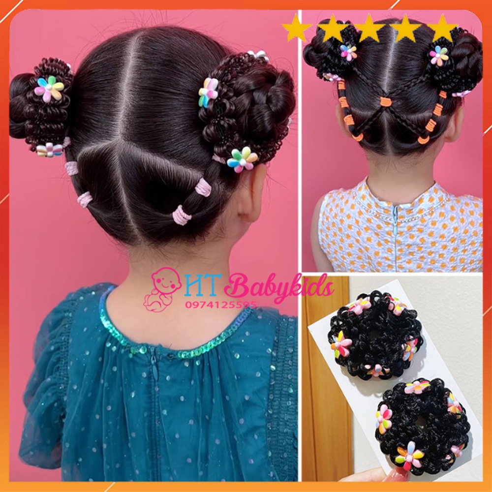 Dây Buộc Tóc Kiểu Tóc Giả Phong Cách Dễ Thương Cho Bé Gái