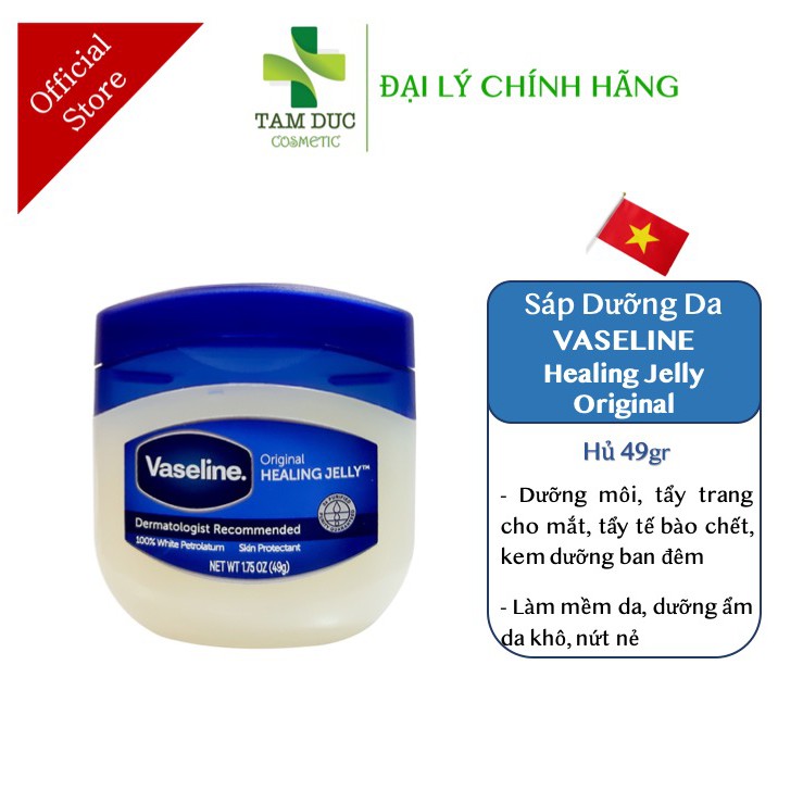 Sáp Dưỡng Ẩm Vaseline Healing Jelly Original [Hộp 49gr - 106gr - 368gr] [vaselin] | BigBuy360 - bigbuy360.vn