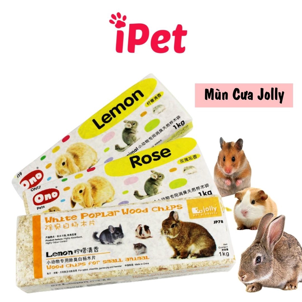 Mùn cưa nén thơm hãng Jolly lót chuồng cho chuột hamster, thỏ, bọ - iPet Shop