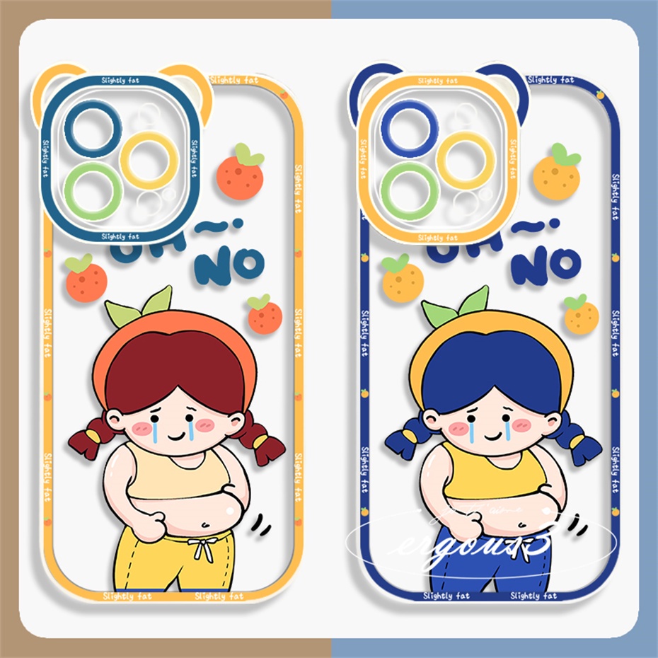 Ốp Điện Thoại Mềm Họa Tiết Cô Gái / Gấu Vui Nhộn Cho iPhone 14 13 12 11 Pro Max SE2020 X XR Xs Max 7 8 6 6s Plus
