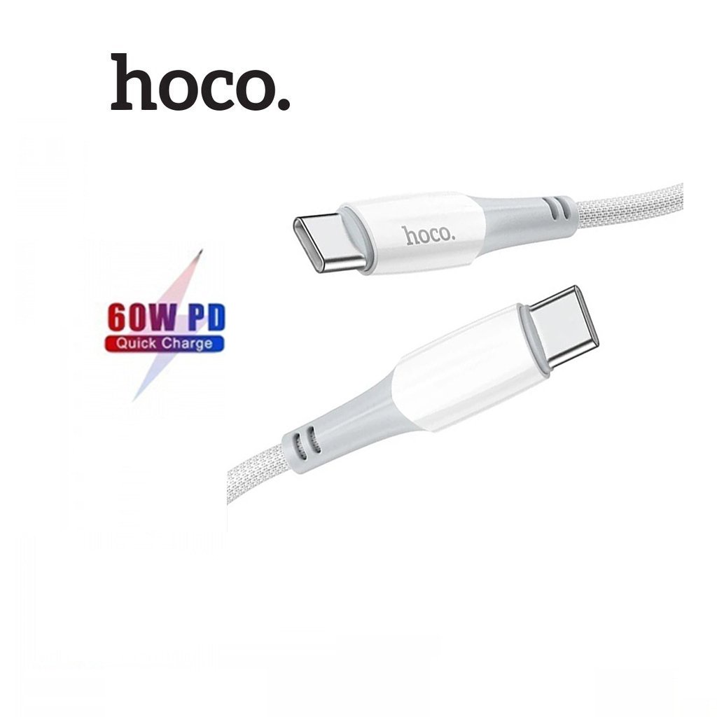 Cáp sạc 60W Hoco X70 Type-C to Type-C vải dù siêu bền chống rối cho Android dài 1M