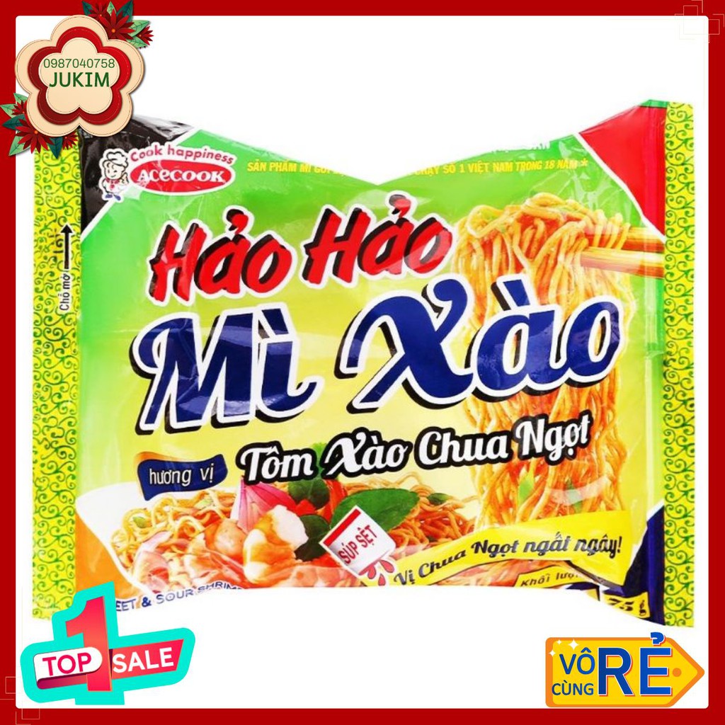 Thùng mì hảo hảo xào tôm chua ngọt 30 gói