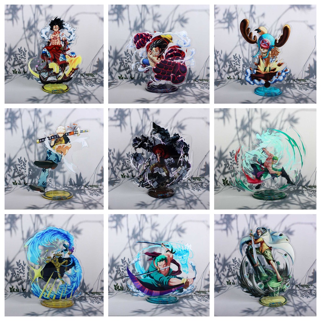 Standee IN HÌNH Luffy Zoro Chopper One piece tượng acrylic anime mica chibi trang trí trưng bày mô hình