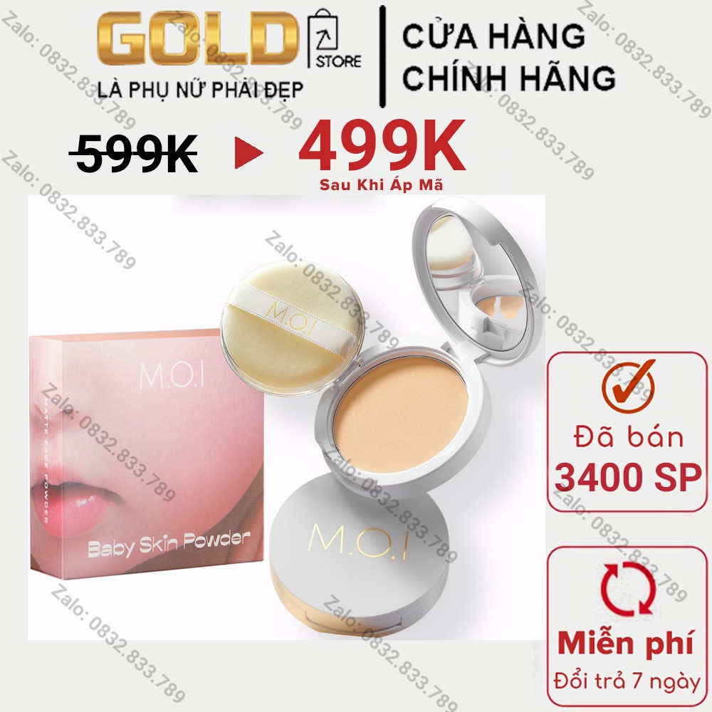 Phấn Phủ Trang Điểm POWDER Hồ Ngọc Hà MOI Cosmetics  - Kiềm Dầu Che Phủ Tốt【CAM KẾT HÀNG CHÍNH HÃNG®】