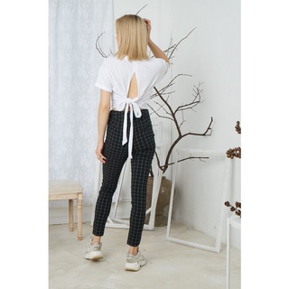 Áo croptop kiểu cột dây sau lưng