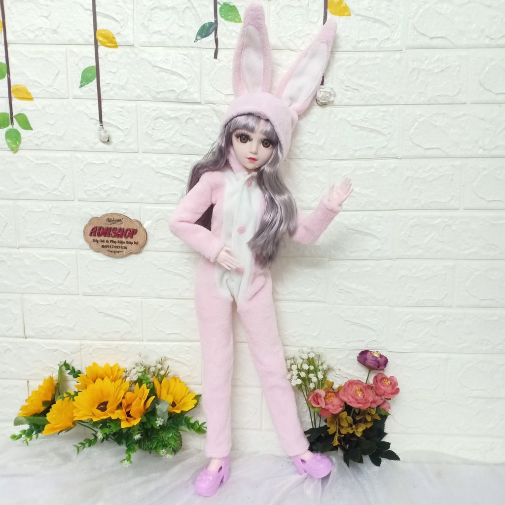 Sét Quần Áo Váy Búp Bê BJD 1/3 60CM Mẫu Thu Đông