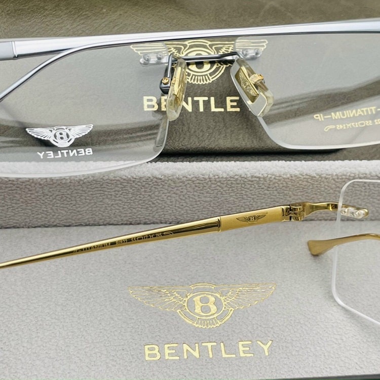 Gọng Kính Cận Kim Loại, Titanium, Kính khoan không viền, Kèm Full Box,Bảo hành 12 tháng - donghokinhmat168